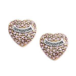 Juicy Couture Pink Pave Stud Earnings
